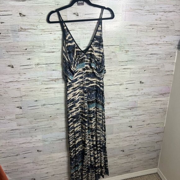 Urban outfitters ecote tribal blue maxi dress Aztec size medium - Picture 7 of 7